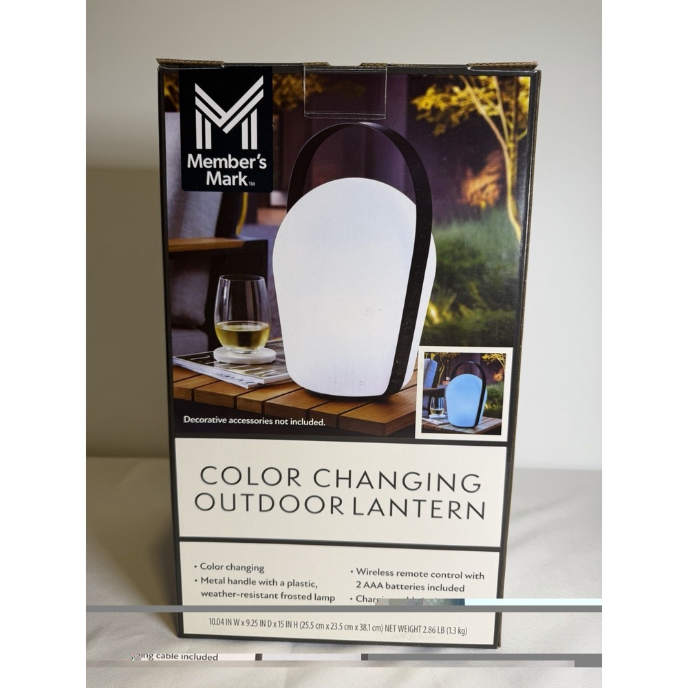 Member's Mark Color Changing Outdoor Lantern - Portable, Waterproof, Lightweight - Picture 4 of 16